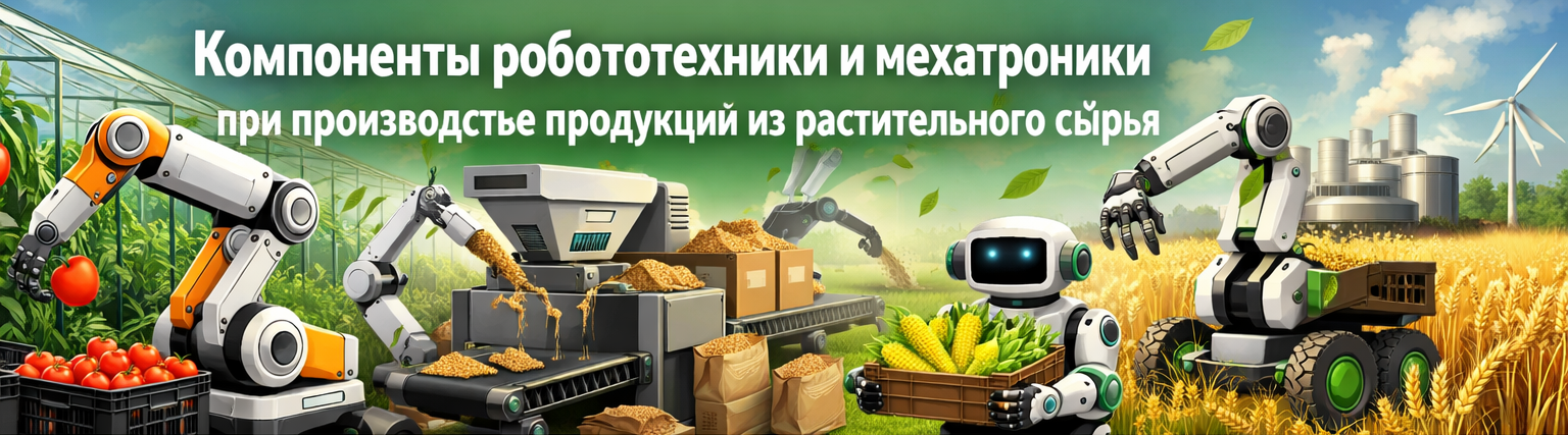 Компоненты робототехники и мехатроники при производстве продукции из растительного сырья 2025-2026